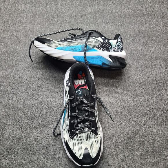 Under Armour Scramjet Shoes Youth Size 5.5Y Black White Blue Athletic Sneakers - Picture 2 of 8